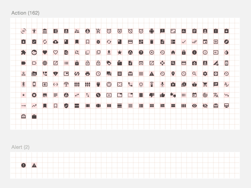 Material Design Icons with Bounds .sketch resource